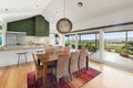 Dining table and eight chairs