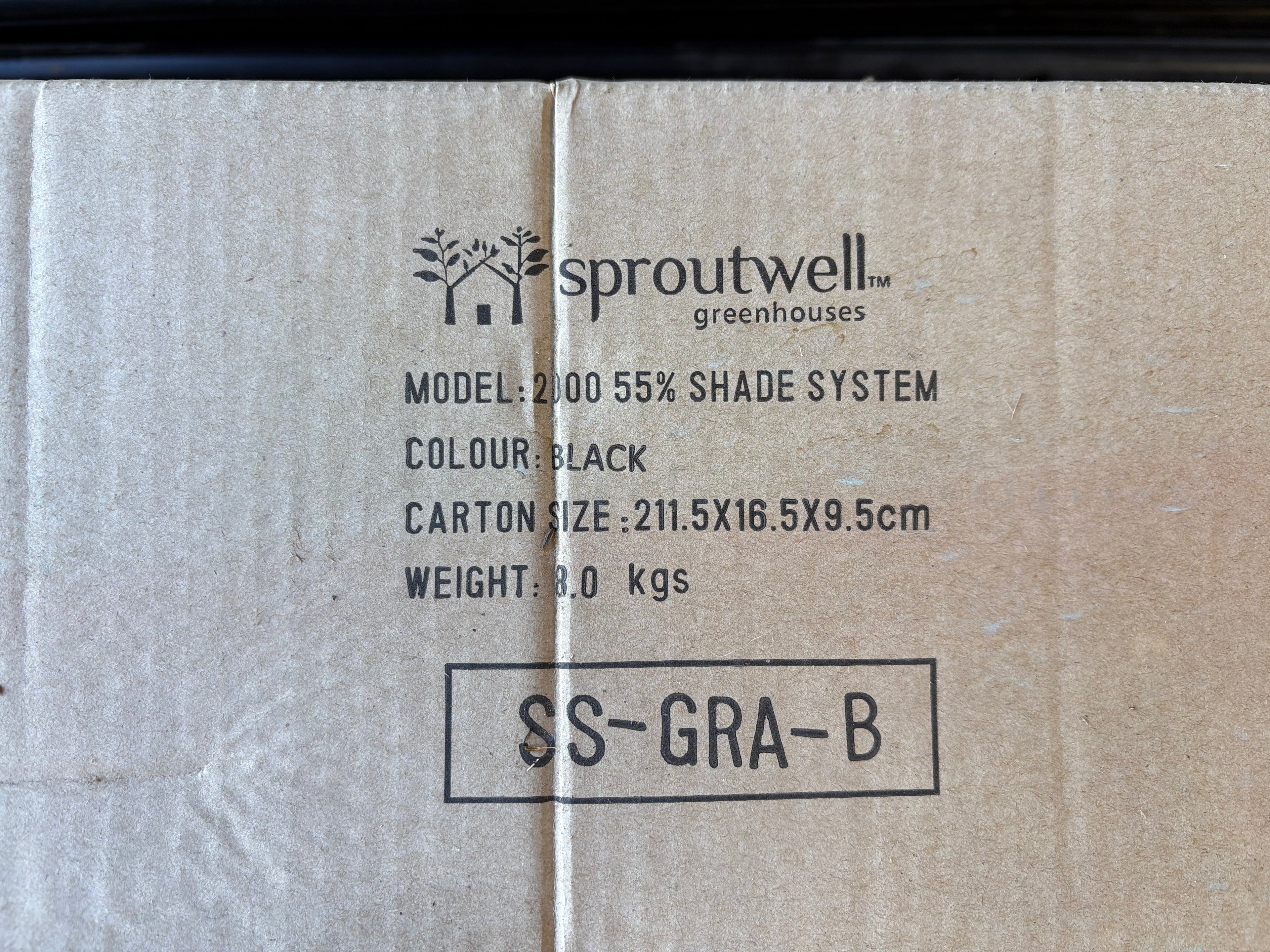 Sproutwell 2000 Grange Greenhouse 55% Shade Kit