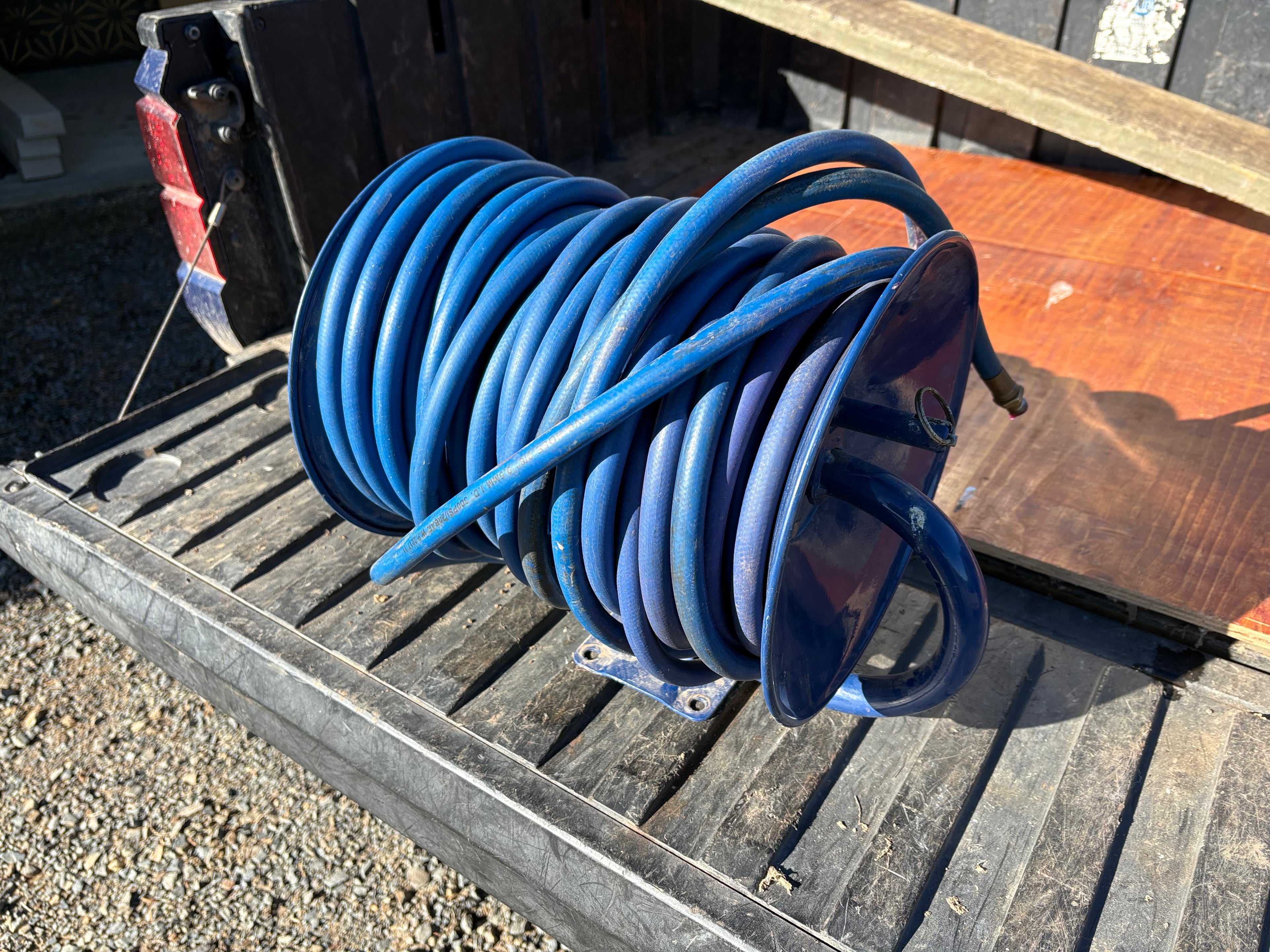30 metre spray hose on reel